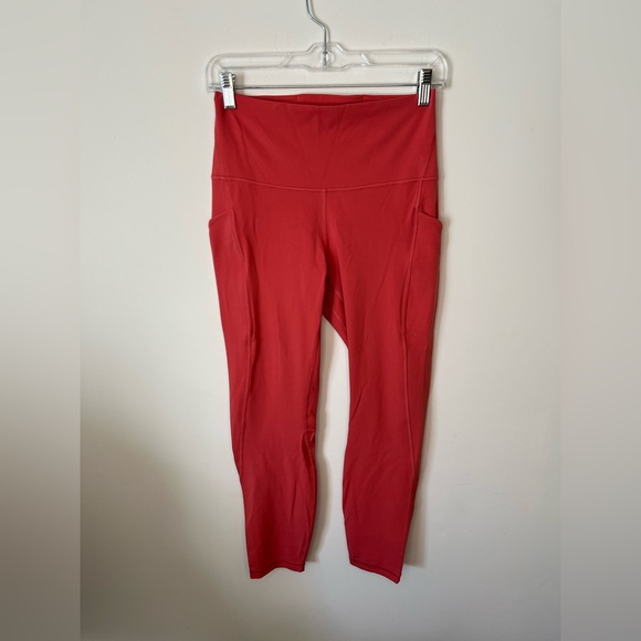 lululemon Women's Pink Leggings Sz 8 - Picture 1 of 4